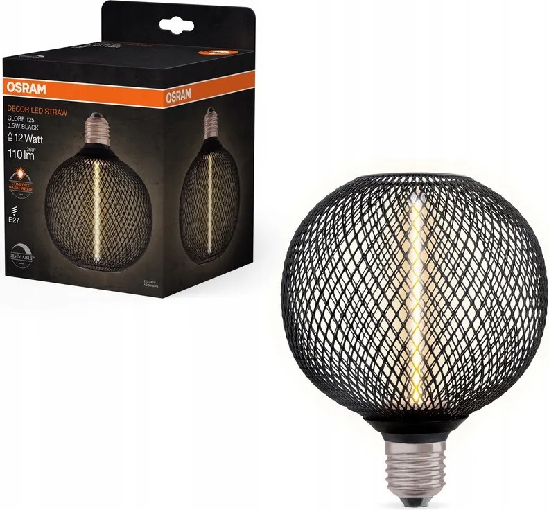 Led Dekorációs Izzó E27 3.5W 110lm 1800K Filament Tompítható Dekor