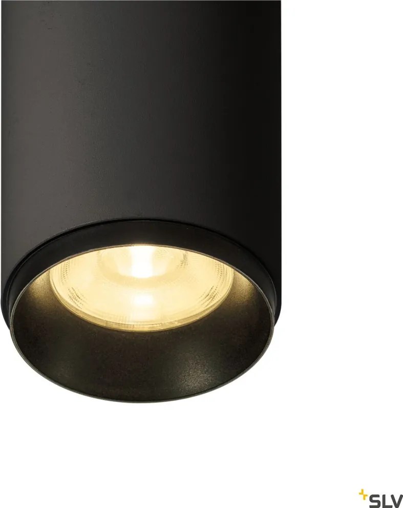 SLV 1004515 NUMINOS Hengeres Mennyezeti Lámpa Fekete LED IP20