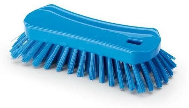 Igeax élelmiszeripari ergonómikus kézi súroló kefe kék 0,75mm kemény sörtével