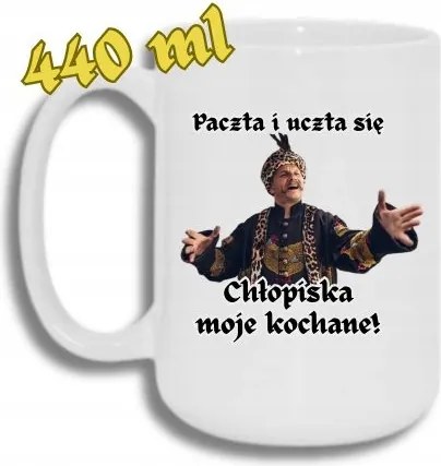 Bögre Fehér Nagy 440ML Vicces Ajándék 1670 Csomag És Lakoma