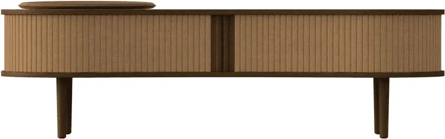 Barna-világosbarna TV-állvány tölgyfa dekorral 140x40x46 cm Audacious – UMAGE