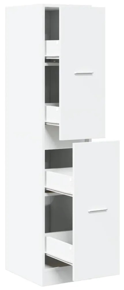 fehér patikusszekrény 30 x 41 x 144,5 cm rétegelt fából