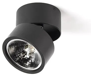 Modern fekete kerek állítható reflektor - Go Nine