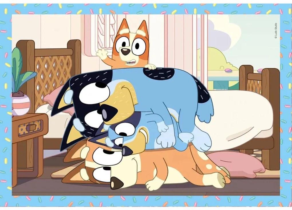 Bluey Play All Day 4 az 1-ben puzzle Clementoni