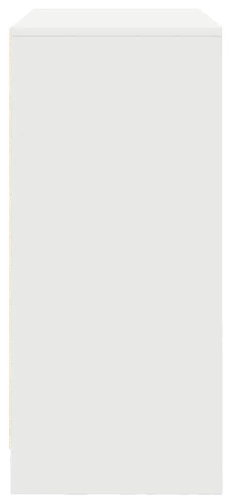 fehér komód fiókokkal és ajtókkal 70,5x34x74,5 cm