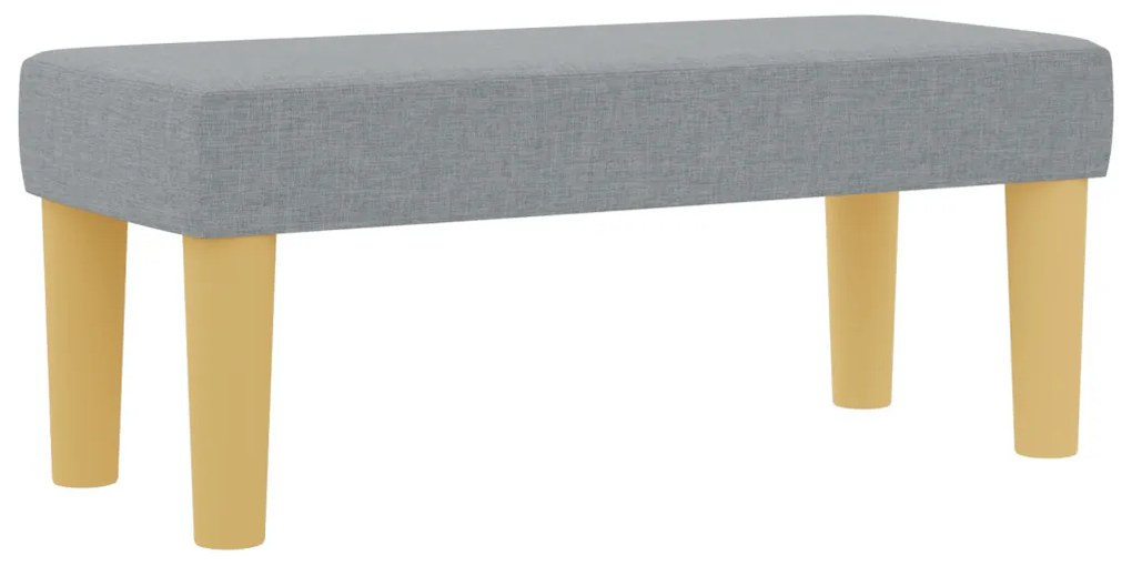 Box Spring Ágy Matraccal & Pad Világosszürke 90x190 cm Szövet
