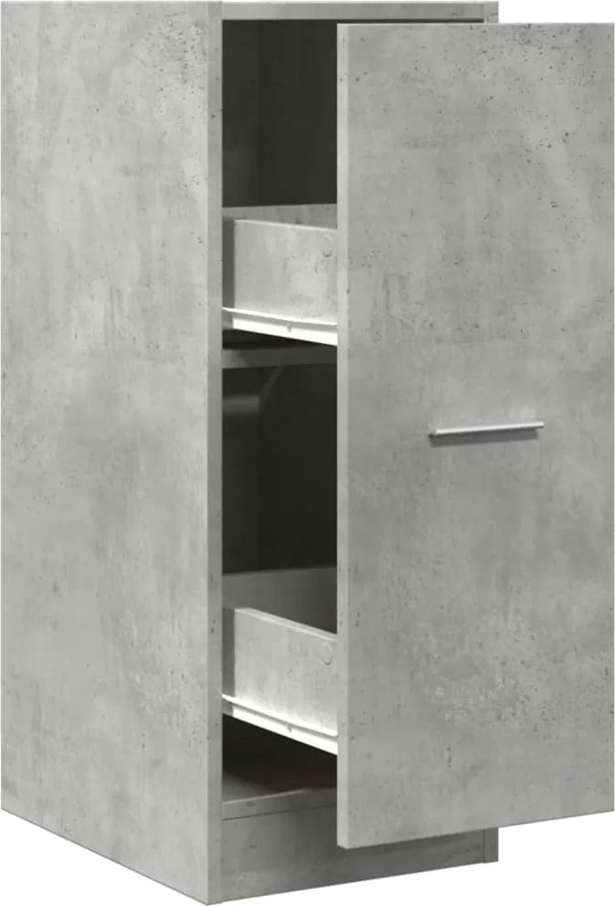 vidaXL betonszürke szerelt fa patikaszekrény 30 x 41 x 77,5 cm