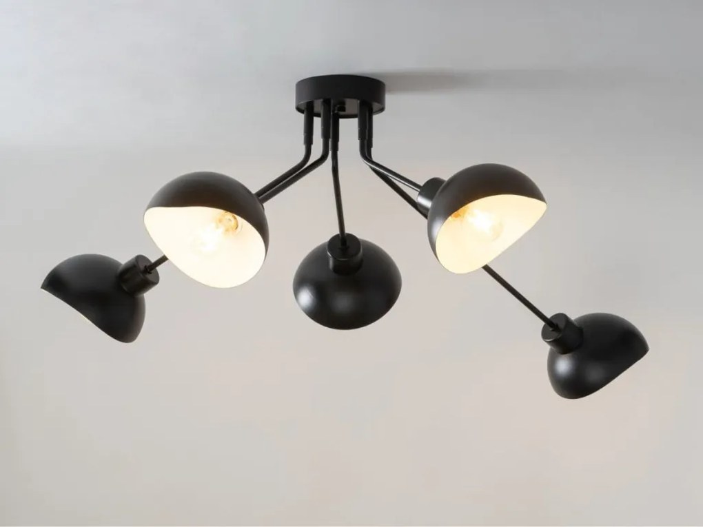 SIGMA LIGHTING 32433 ROY Mennyezeti Csillár Fehér, Fekete E27 IP20