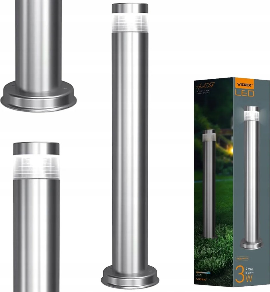 Kerti Lámpa Álló Oszlop Modern Megjelenés Robusztus Védelem IP54 60CM