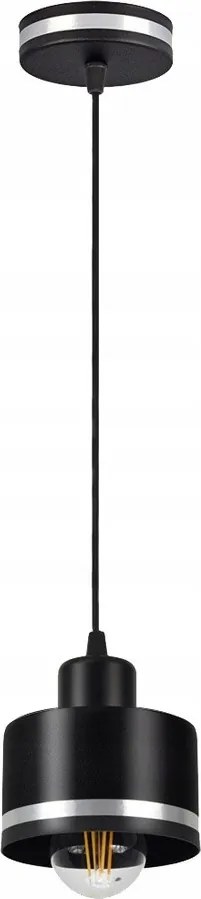 Wama Candellux fekete fém függőlámpa E27