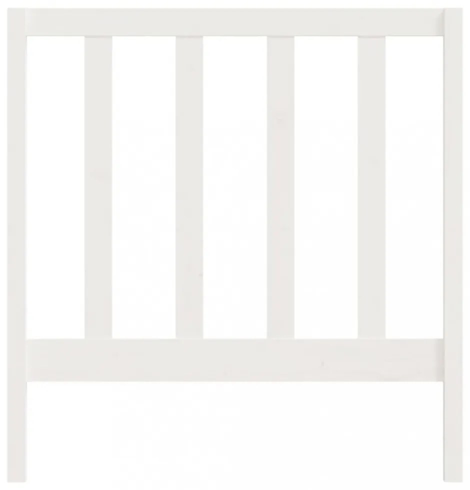 fehér tömör fenyőfa ágy fejtámla 95 x 4 x 100 cm
