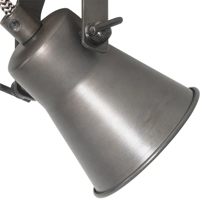 Country spotlámpa fekete fa 2-lámpás állítható - Jelle