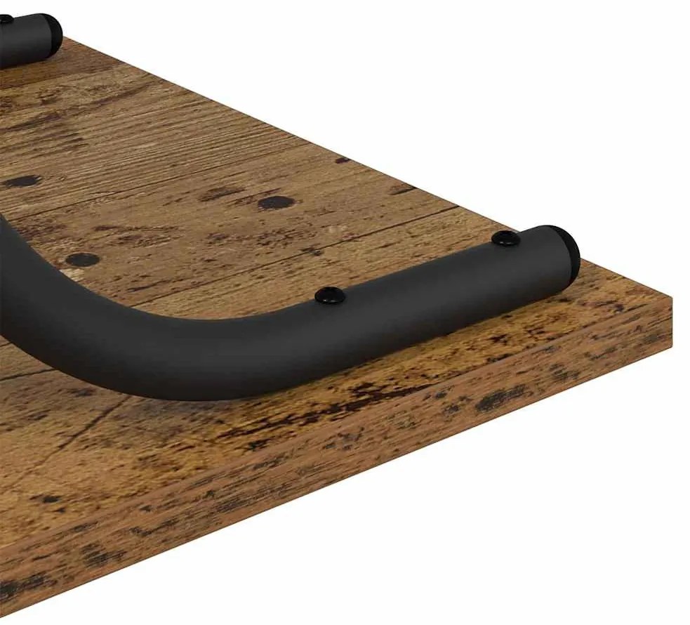 Konzolasztal polcokkal Régi fa 101 x 35 x 80.5 cm Faanyag