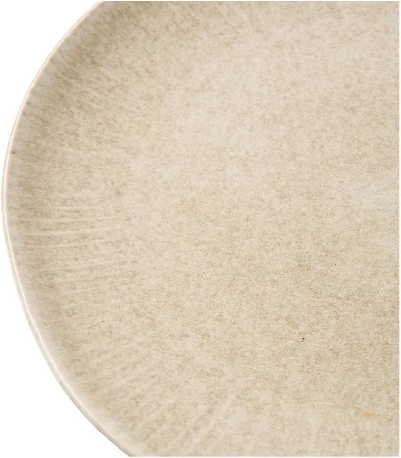 Szürkésbézs kőedény tányér készlet 4 db-os ø 21 cm Viola – House Nordic