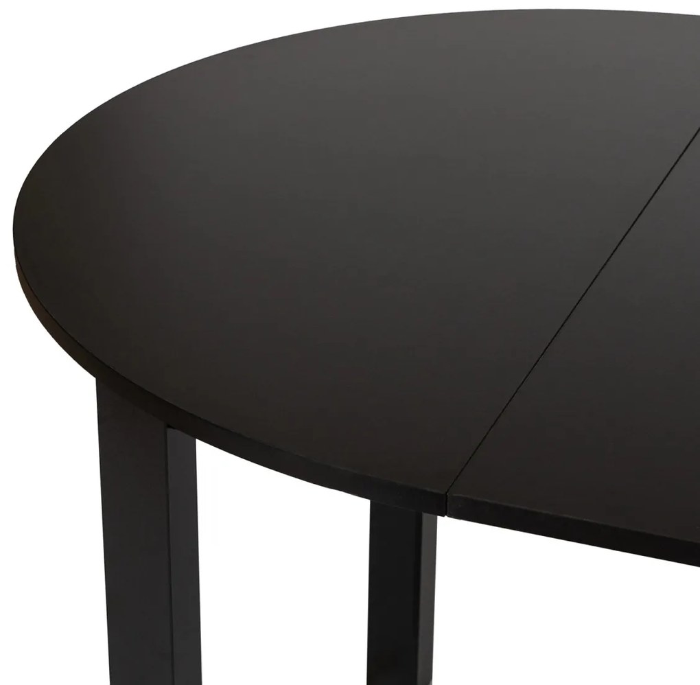 Étkezőgarnitúra: bővíthető asztal 102–142 cm fekete színben + 4 db zöld velúr szék – HARRY / ROBIN
