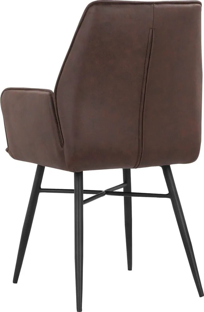 Barna kárpitozott étkezőfotel szett 2 db-os Anzo – Støraa