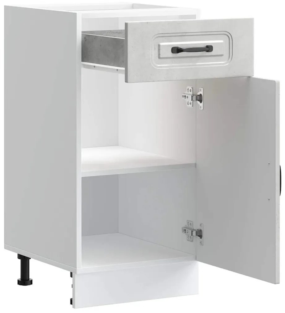 vidaXL Konyhai alapszekrény Kalmar beton szürke műfa