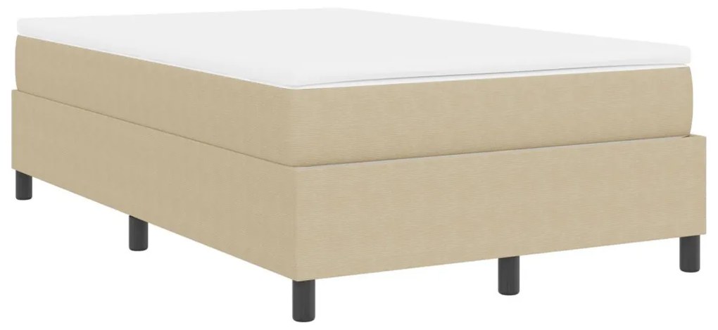Boxspring Ágy Matraccal Világos Zöld Szürke 120x200 cm Corduroy Szövet