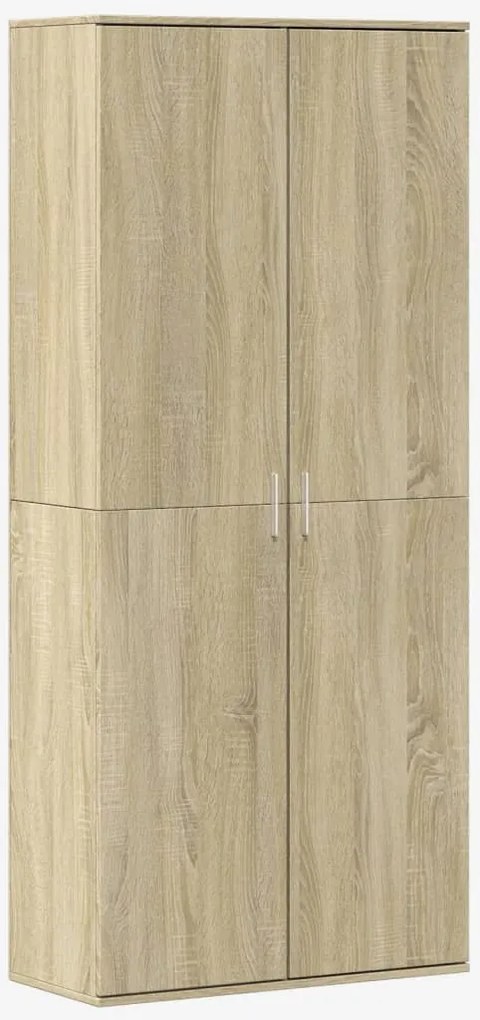 vidaXL sonoma tölgy színű szerelt fa magasszekrény 80 x 35 x 180 cm