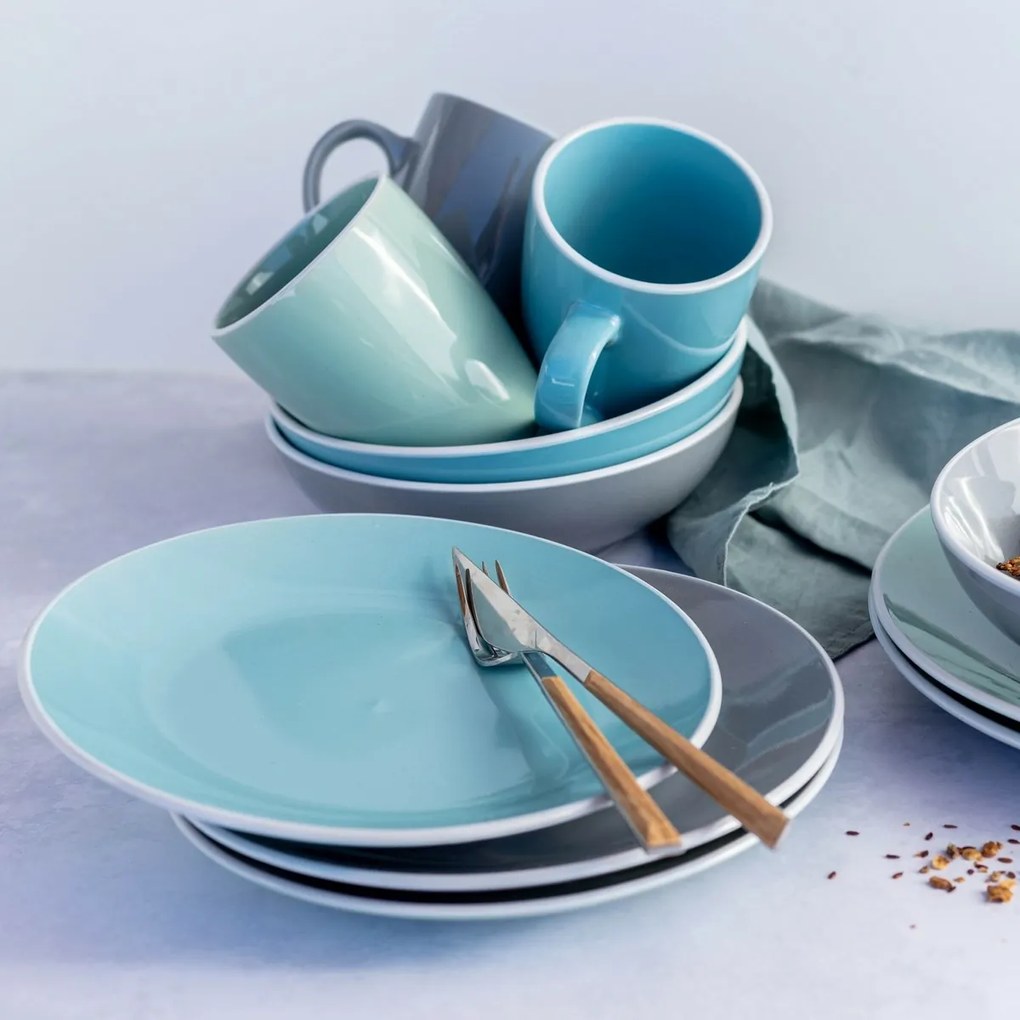 Mäser 24 darabos ELISSA étkészlet – kék fényes