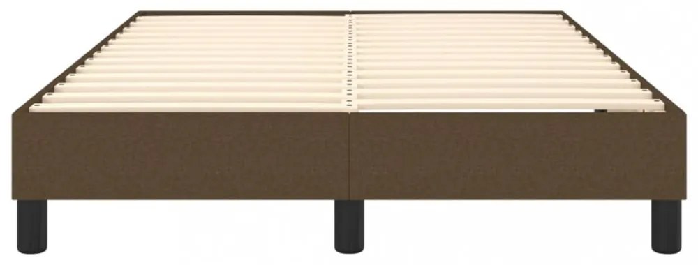 sötétbarna szövet rugós ágykeret 120x200 cm