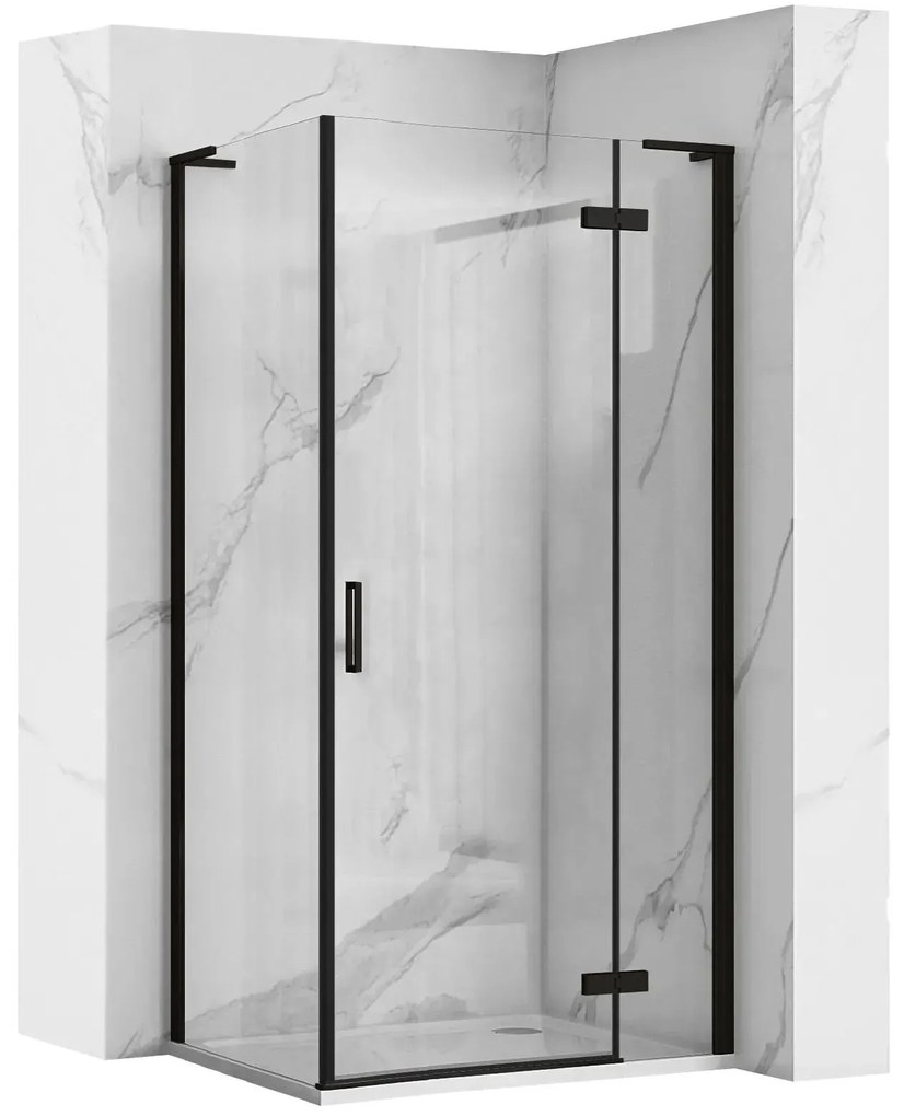 Zuhanykabin REA Hugo Black 80x90