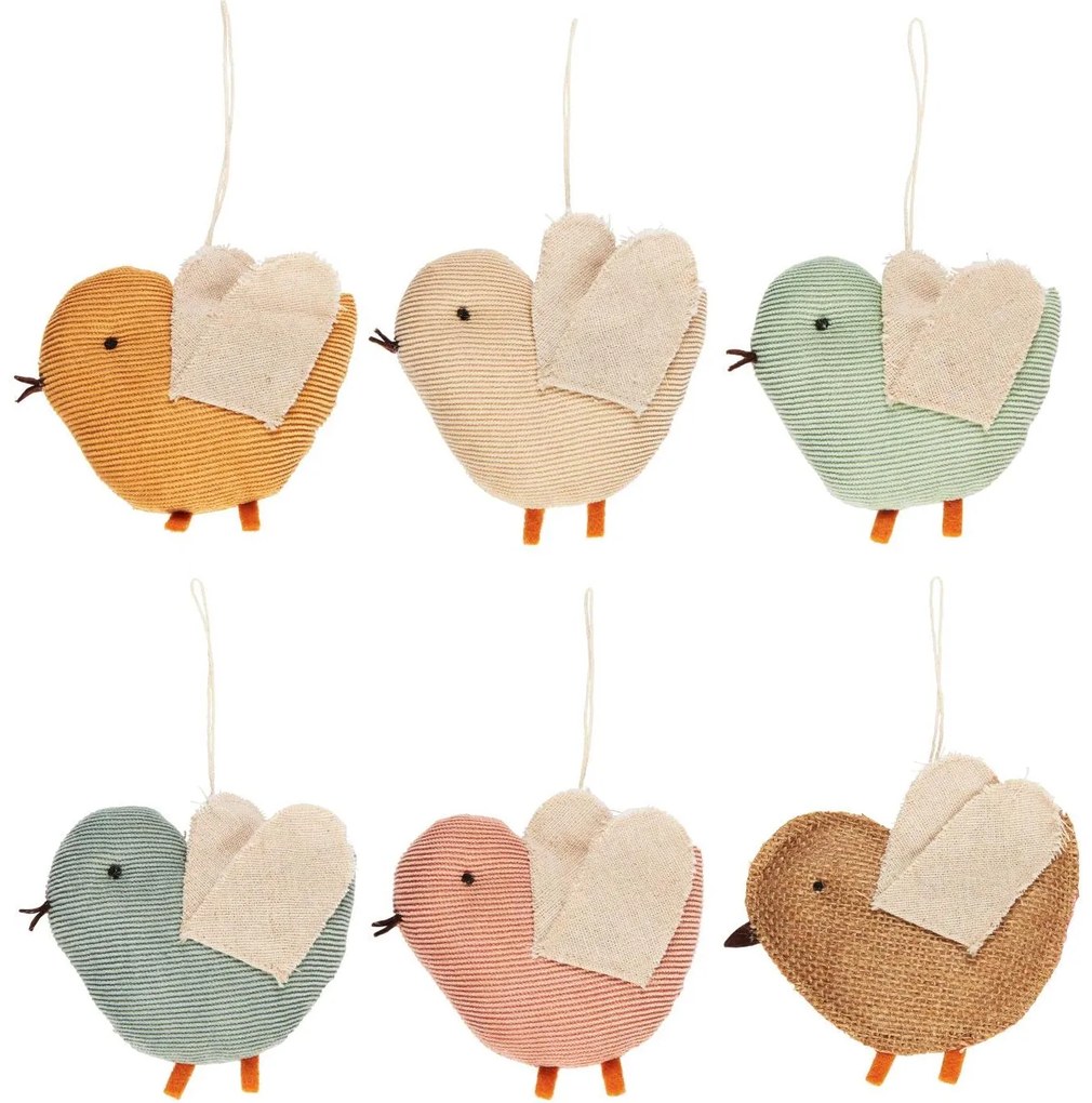 Függő textil madár BIRD - több színben