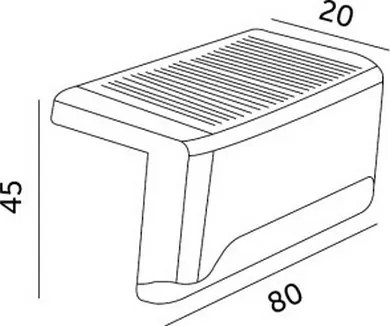 KÉSZLET 8x LED Napelemes lépcsőház világítás LED/0,06W/1,2V 3000K IP44 600 mAh