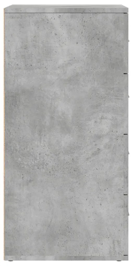2 db betonszürke szerelt fa tálalószekrény 60 x 39 x 80 cm