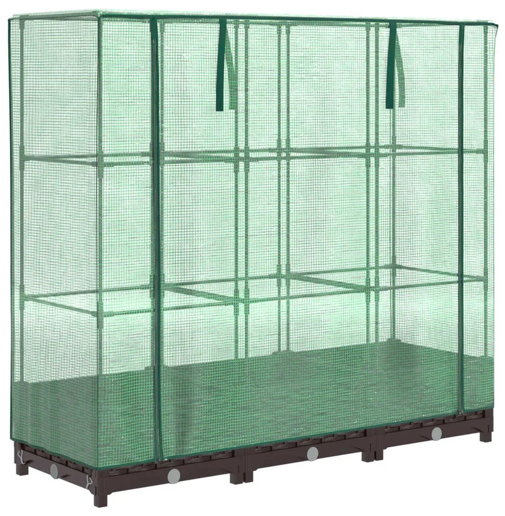 rattan megjelenésű magaságyás melegháztakaróval 120x40x123 cm
