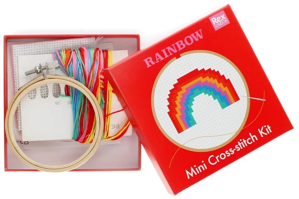 Kreatív készlet Cross-stitch Kit Rainbow – Rex London