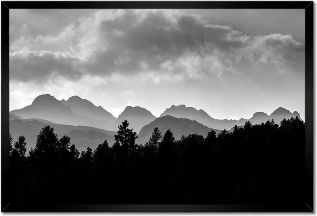 Poszterek keretben 60x40 Kilátás a hegyoldalra