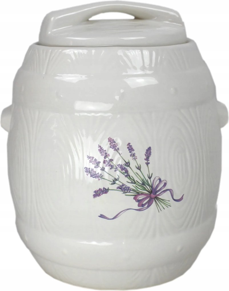 Kerámia savanyító hordó fazék 4,5 l levendula