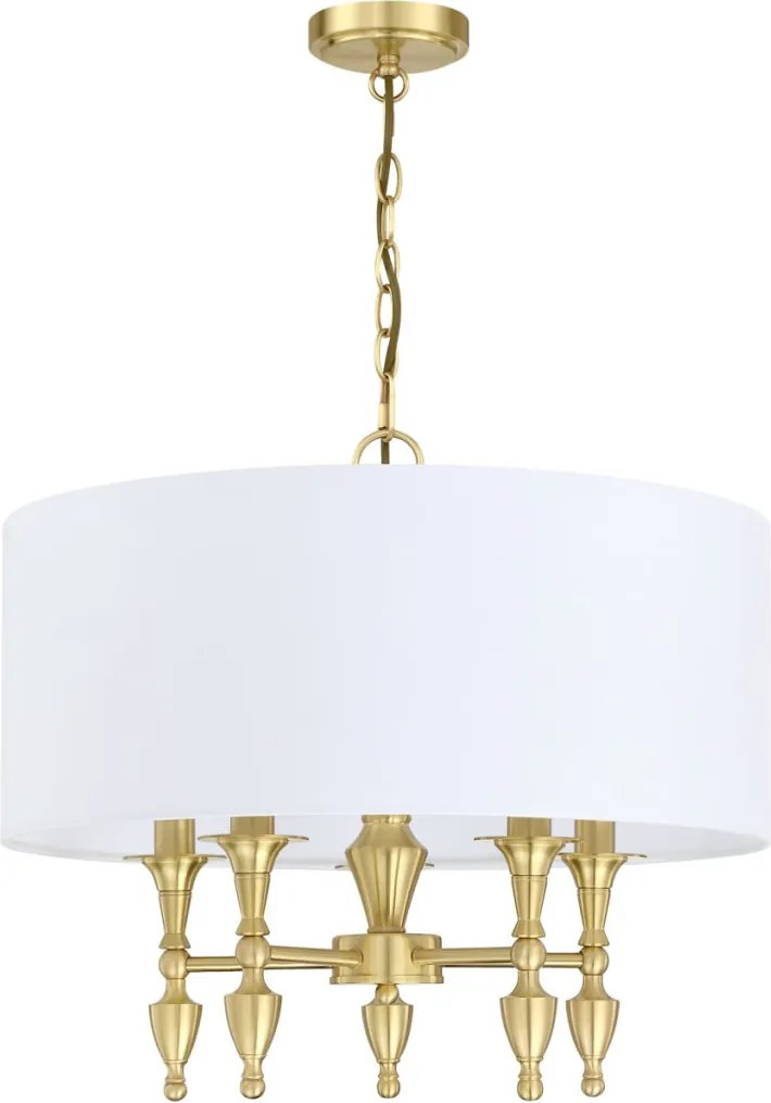 Cosmolight AUSTIN P05197BR-WH Csillár 5x40W/E14 IP20