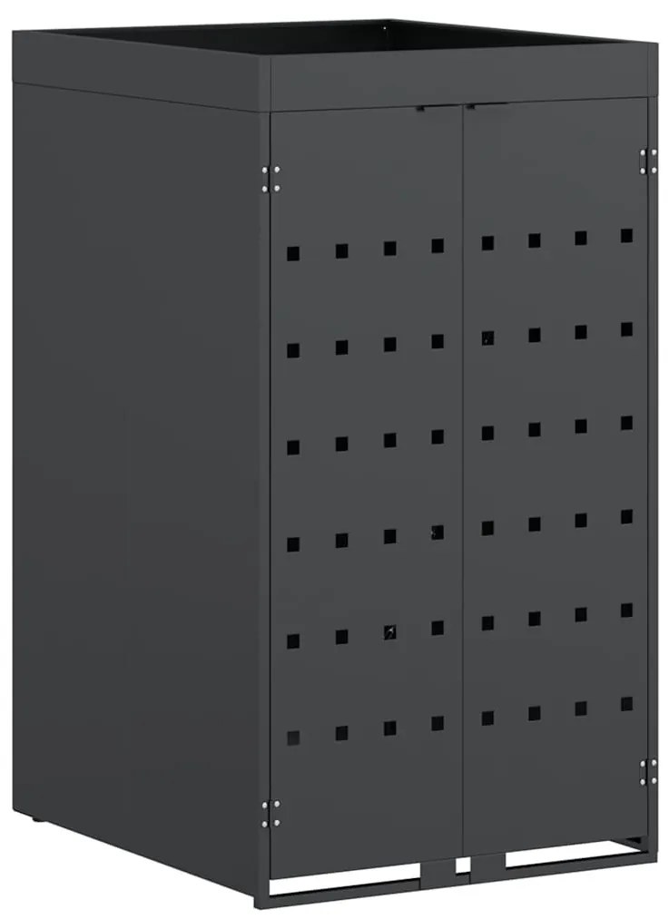 Kukás Tároló Virágzó Tetővel Egyszemélyes 240L Kukához Antracit