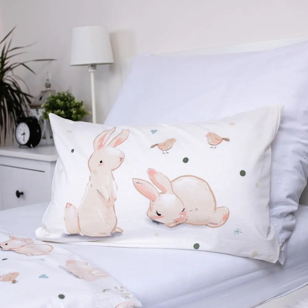 Pamut gyerek ágyneműhuzat babaágyhoz 100x135 cm Bunnies – Jerry Fabrics