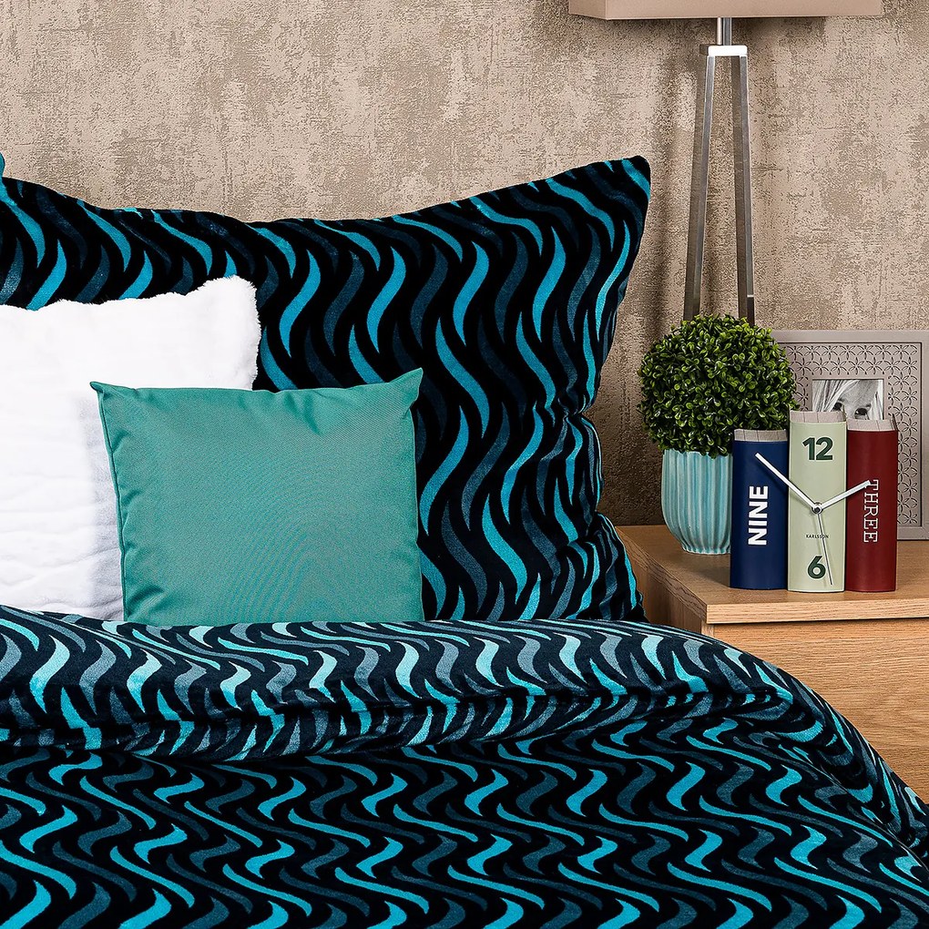 4Home Wave mikroflanel ágyneműhuzat, 140 x 220 cm, 70 x 90 cm, 140 x 220 cm, 70 x 90 cm