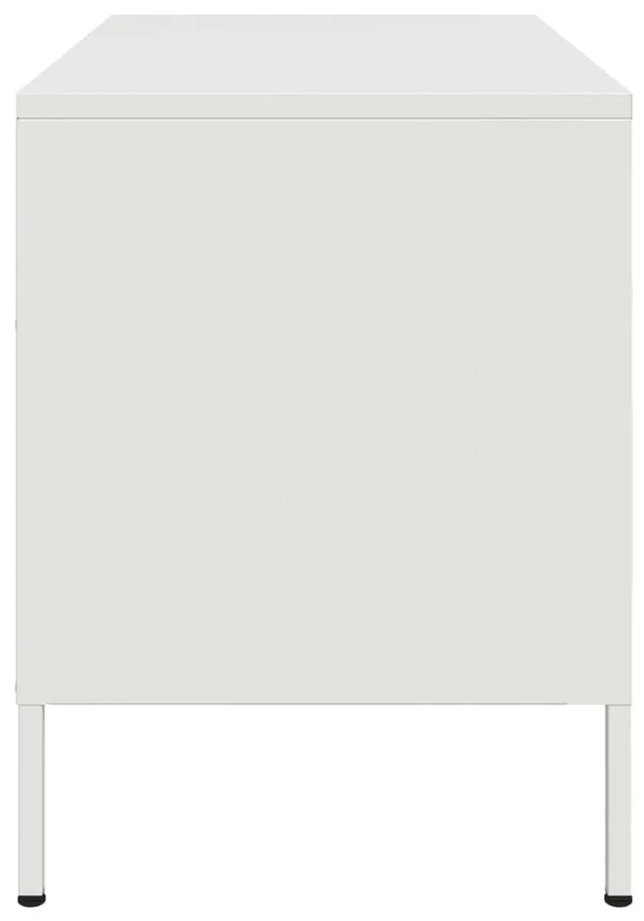 2 db fehér acél TV-szekrény 68 x 39 x 50,5 cm