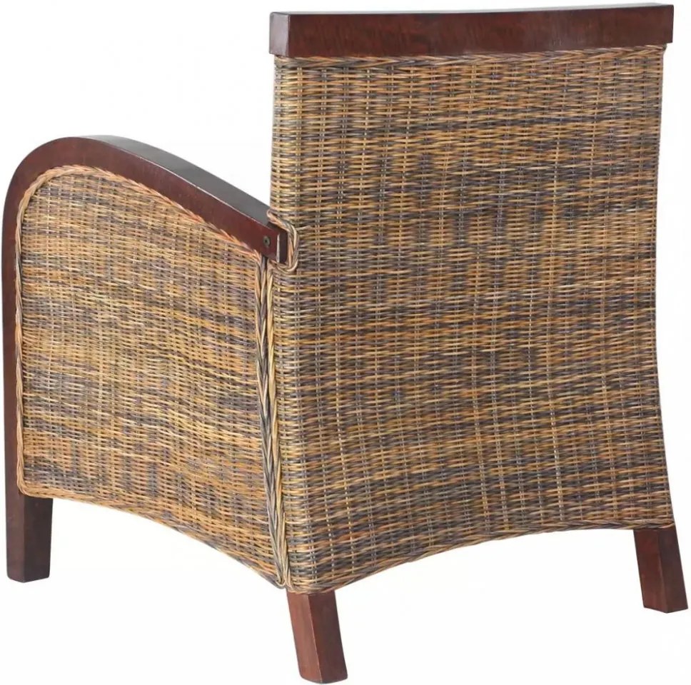 kézzel font rattan karosszék