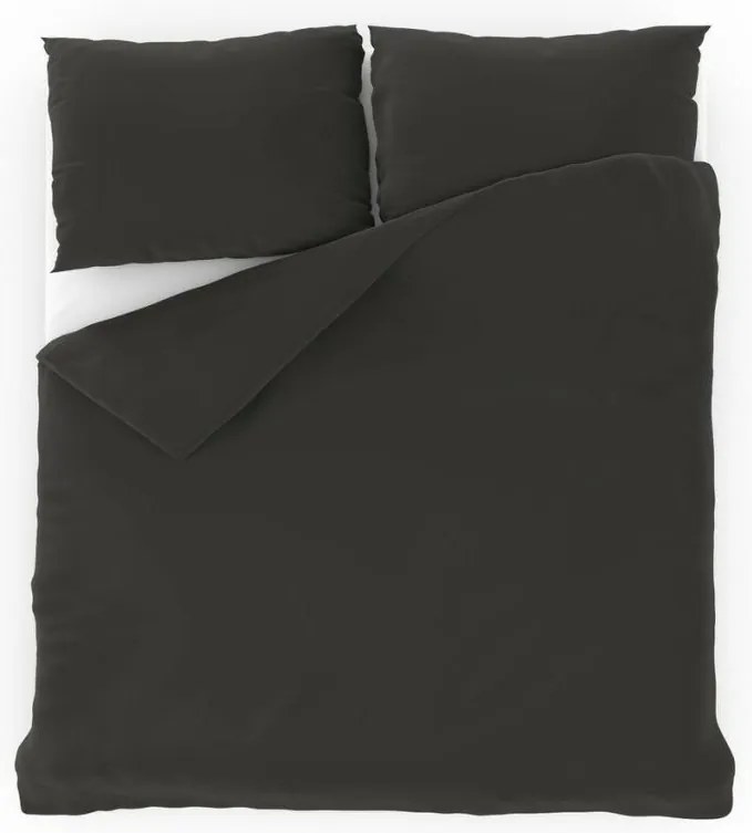 Kvalitex Pamut ágyneműhuzat sötétszürke, 140 x 200 cm, 70 x 90 cm, 140 x 200 cm, 70 x 90 cm