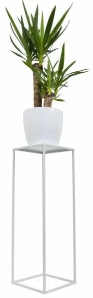 Virágállvány 70x24 cm, fehér