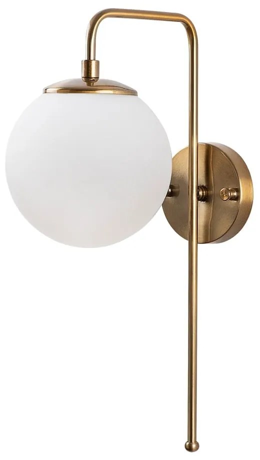 Fehér-sárgaréz színű fali lámpa Viran – Opviq lights