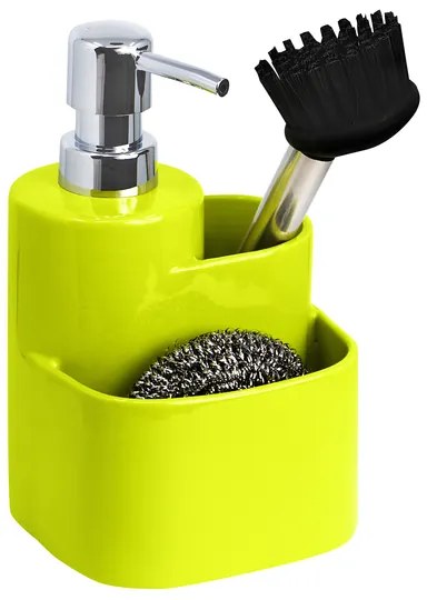 BISK Erga Basic, kerámia konyhai rendszerező mosószer adagolóval 3 db, sárga, ERG-07870