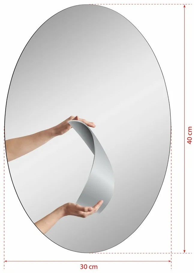 Elliptical tükör 30 x 40 cm