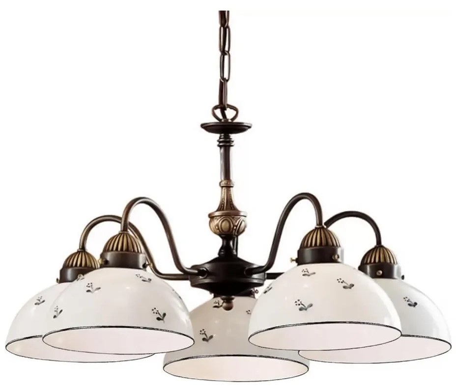 Kolarz 731.85.16 - Csillár láncon NONNA 5xE27/75W/230V kék