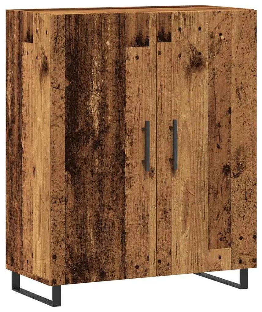 antik fa színű szerelt fa tálalószekrény 69,5 x 34 x 90 cm