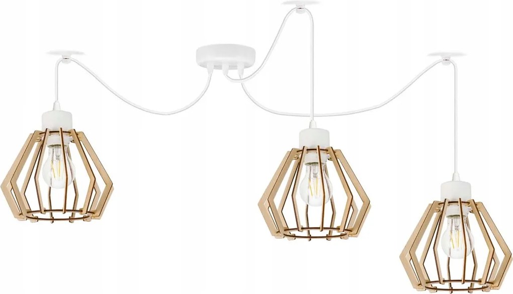 Függő mennyezeti lámpa Zwis Loft lámpabúra 3xE27 Pók