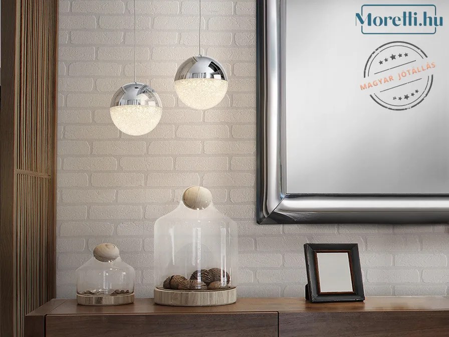 SCHULLER 793301 SPHERE Egyágú Függesztett Lámpa Fém LED IP20