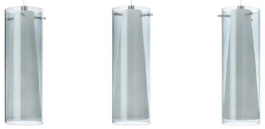 EGLO 90305 - PINTO NERO 3xE27/60W függesztett lámpa, füstszínű