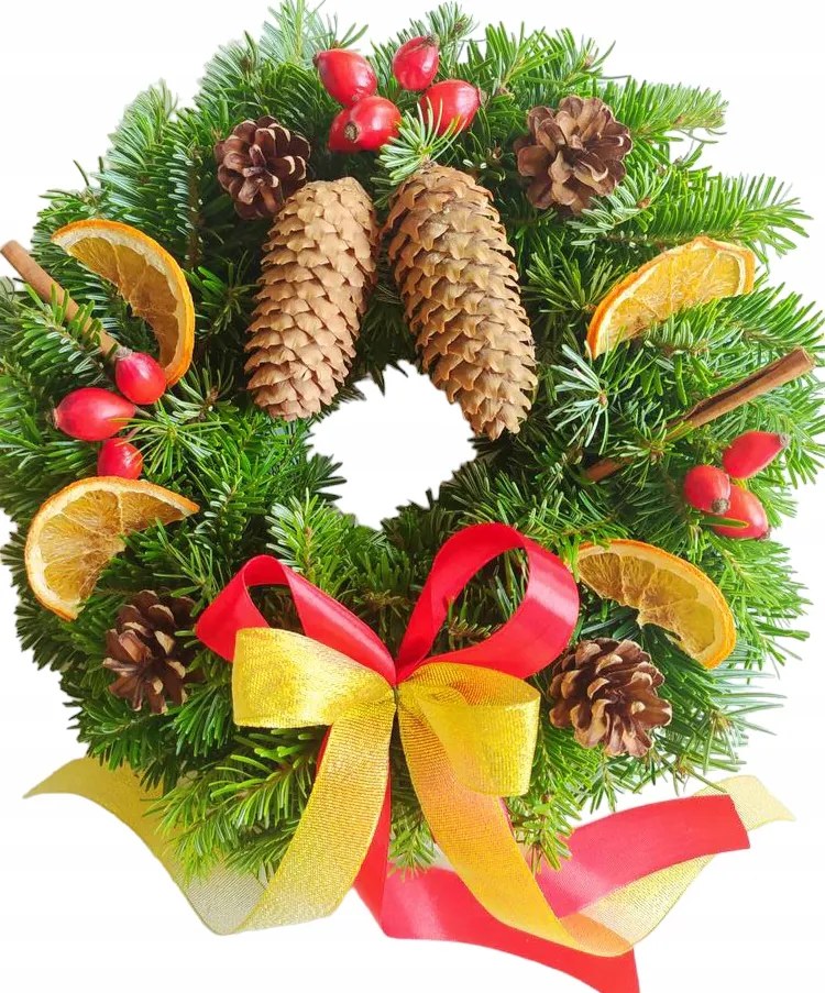 Dívány lájfhekk Karácsony, lucfenyő tobozokkal, advent [BN-Zm5]